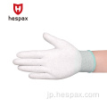 Hespax oem nylon pu actistatic geloves Electronic